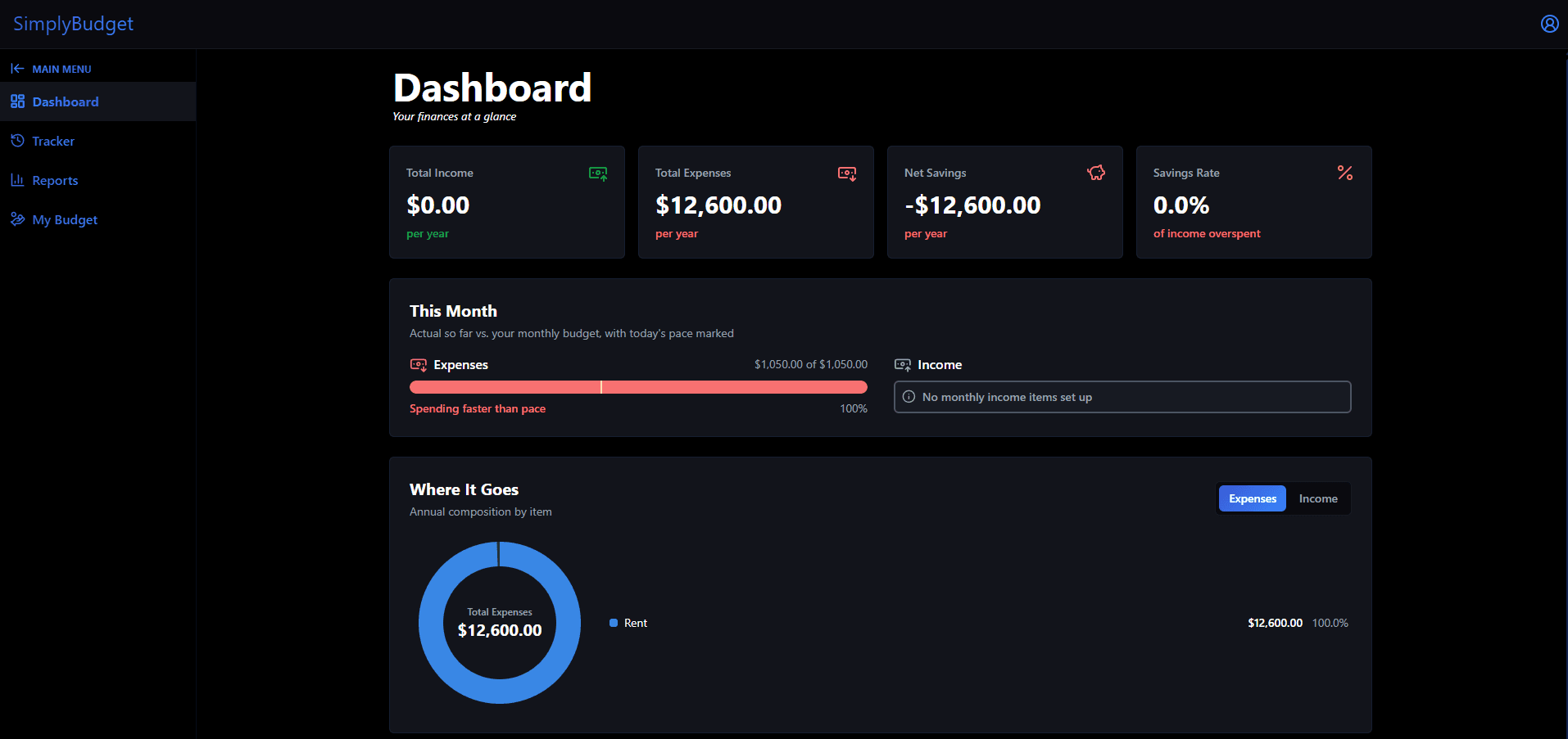 SimplyBudget screenshot